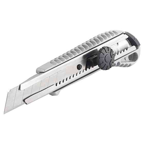 Ніж сегментний лезо 18 мм корпус металевий гвинтовий замок GRAD (8215275) Київ