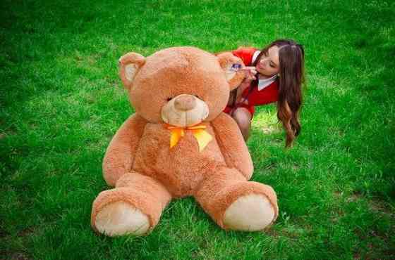 М'яка  іграшка подарунок на 8 березня плюшевий ведмедик Бойд 160 см Коричневий Тернопіль