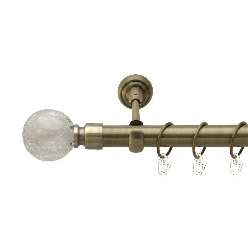 Карниз Orvit Сепія металевий однорядний відкритий Антик 25 мм 200 см (4224015) Львів - фото 1