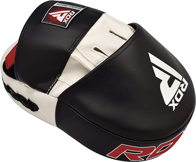 Лапи боксерські RDX T1 Curved White/Black Каменское - изображение 2