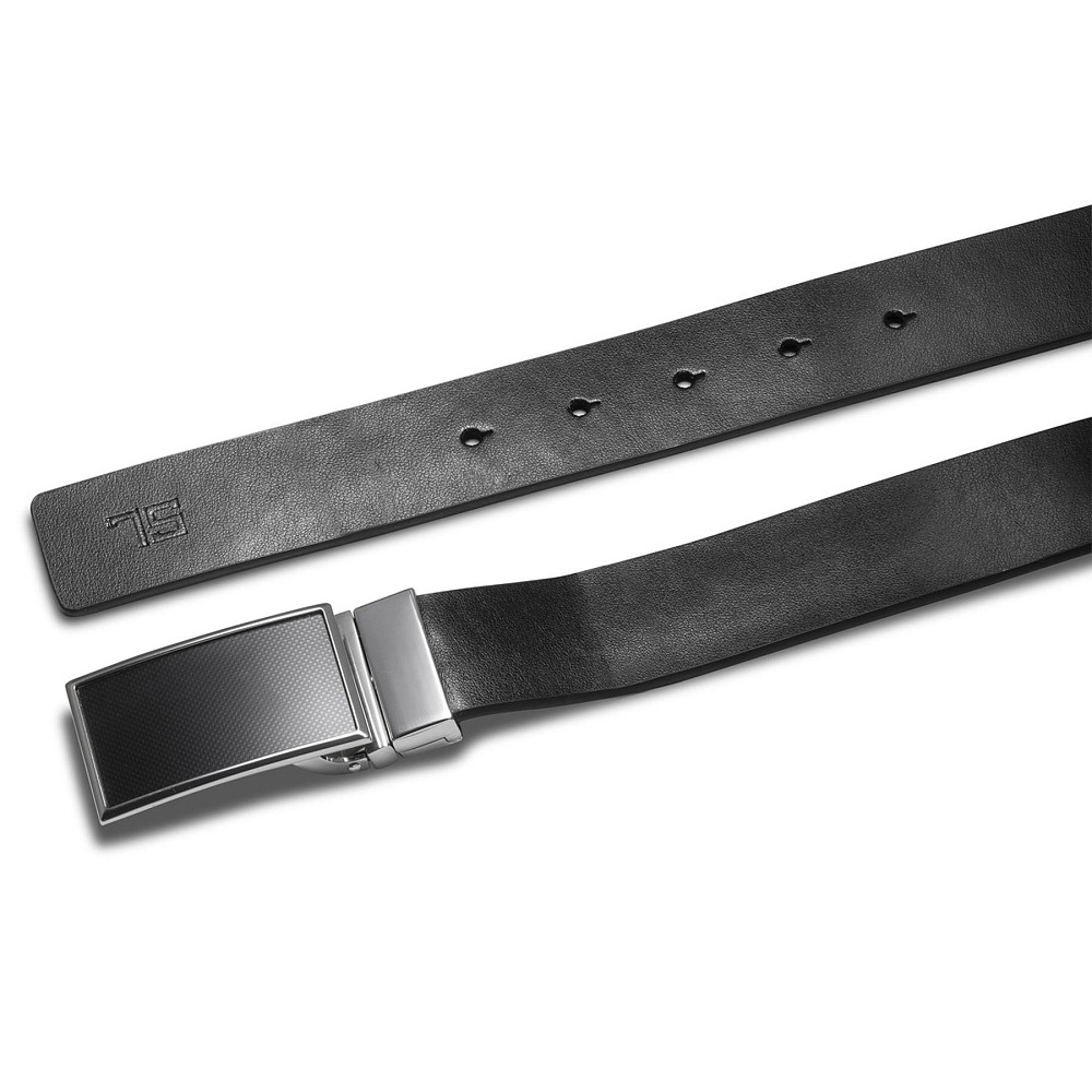 Ремень мужской кожаный Semi Line Black/Blue (P8234-0 M) Вінниця - фото 3