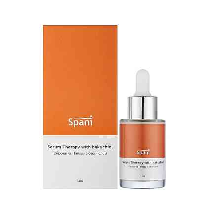 Регенеруюча сироватка з бакучіолом, ніацинамідом та гіалуроновою кислотою Serum Therapy with Bakuchiol Spani 30 мл Київ