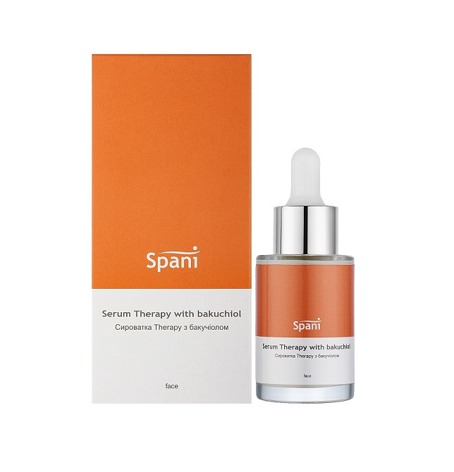 Регенеруюча сироватка з бакучіолом, ніацинамідом та гіалуроновою кислотою Serum Therapy with Bakuchiol Spani 30 мл Київ - фото 1
