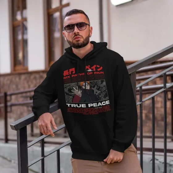 Худи для подростка мальчика с принтом Наруто Пейн 3 Размер 150 Anime11247 Днепр