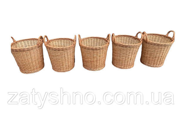 Кошик-відро плетений з лози Київ - фото 1