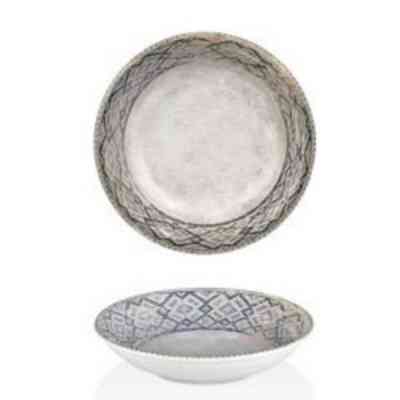 Тарілка By Bone серія "Rug" глибока 25 см, 1300 мл (RUG-FL-25-CK) Вінниця