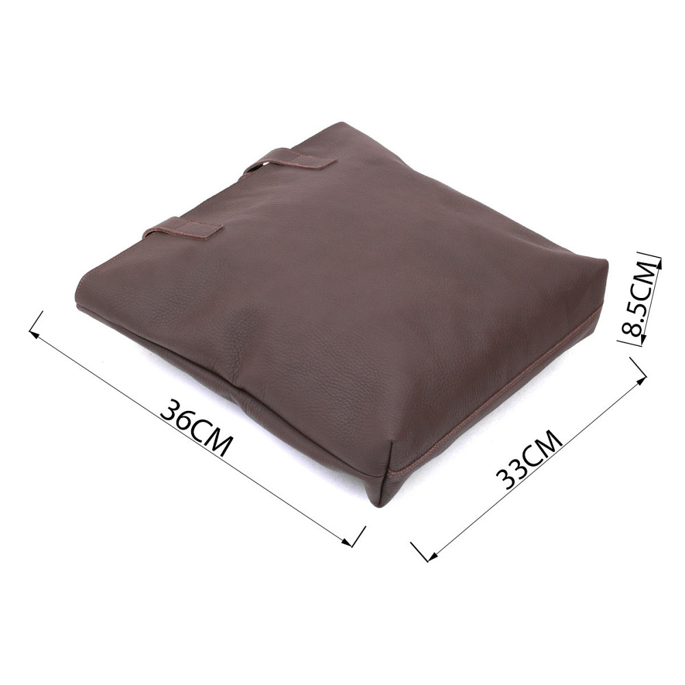 Кожаная матовая женская сумка Коричневый (SHVIGEL) Киев - изображение 7