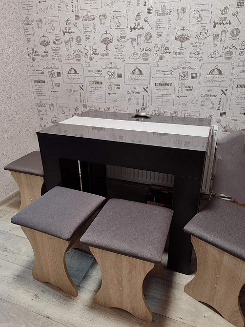 Четыре табуретки (комплект 4 шт) 35х35х44 см - Дуб Сонома Львов - изображение 7