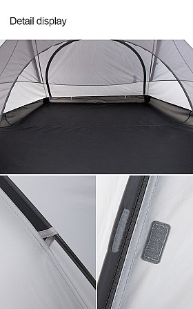 Намет тримісний Naturehike Cloud Fun NH19ZP006, 210T/Silver Coated, білий Київ - фото 2