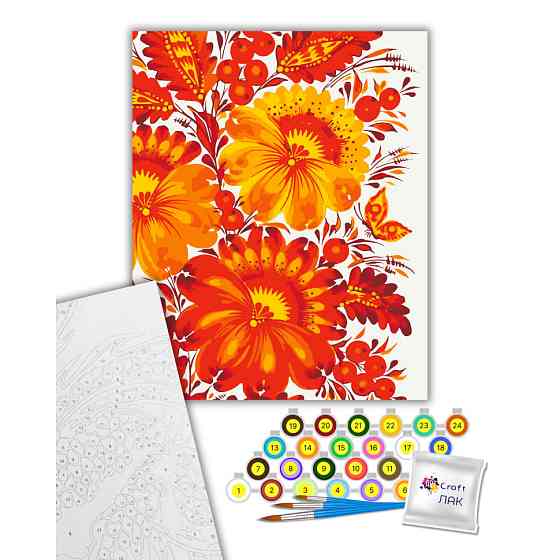 Картина за номерами "Петриківський мотив" 13168-AC 40х50 см Вінниця