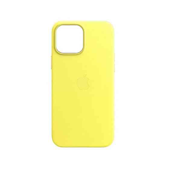 Чохол для смартфона Leather AAA Full Magsafe IC for iPhone 15 Canary Yellow Київ