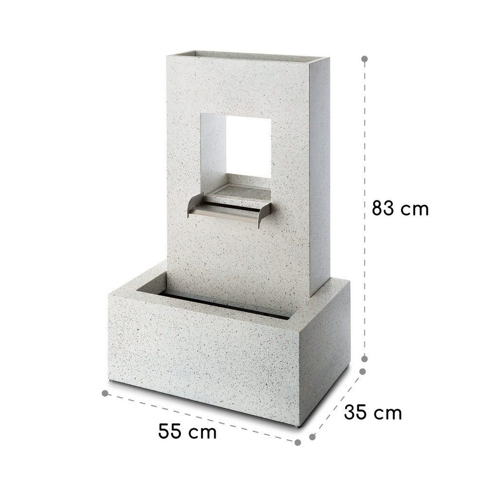 Фонтан Блумінгстоун Садовий фонтан Декоративний фонтан 20 Вт Цинковий світлодіодний насос (Німеччина, читати Рівне - фото 8