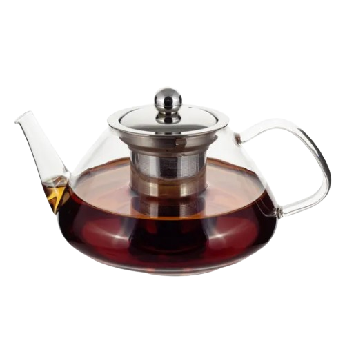 Заварник 700мл зі з'ємним ситечком скло/нержавіюча сталь 0782M KAMILLE Житомир - фото 7