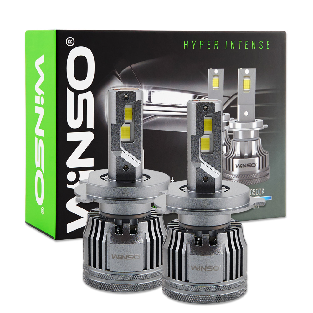 Автолампа Winso LED H4 12/24V 90Вт 7000Лм 6500K CSP3970 2шт Львів - фото 1