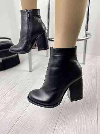 SANTINI Шкіряні черевики жіночі на підборах з натуральної шкіри демісезонні весна-осінь 953652- Коломыя