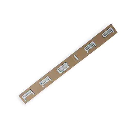 Эмблема PRIORA (485-29 мм) пластик на скотче черный надпись Мукачево