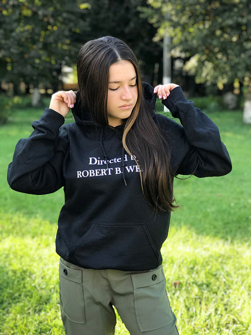 Женская толстовка\ худи с надписью - 