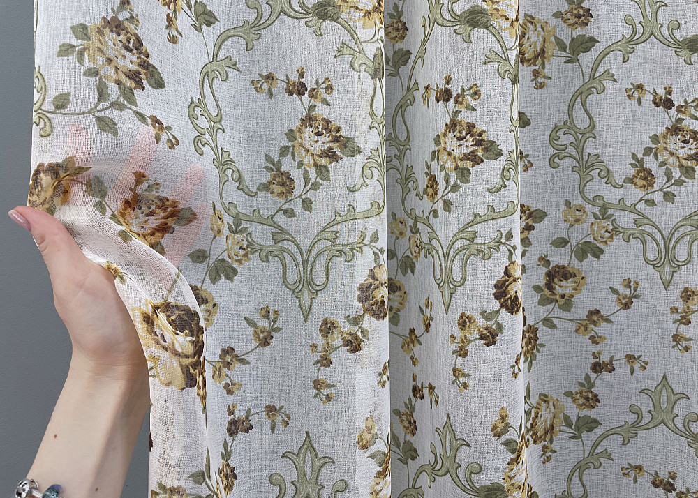 Тюль VR-Textil 917т Flora Батист Разноцветный 400х270 см (42-0818) Киев - изображение 5