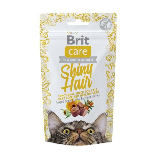 Ласощі Brit Care Functional Snack Shiny Hair д/котів для здоров я шкіри та шерсті з лососем 50 г Київ - фото 1