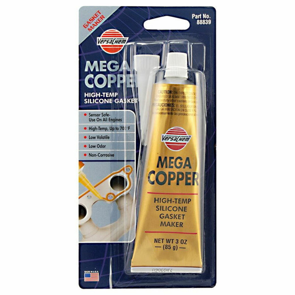 Герметик високотемпературний Versachem Mega Copper Silicone 85г Київ - фото 1