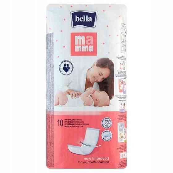 Дышащие послеродовые гигиенические прокладки 10 шт. Bella Mama Белый Кривой Рог