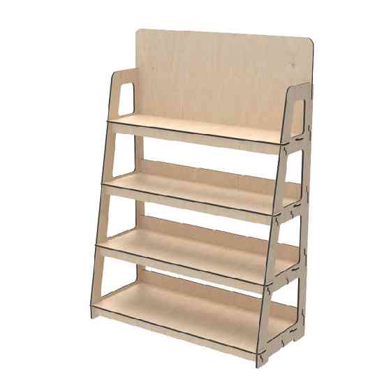 Стеллаж из фанеры EKOSTAR 1000х450х1400 Киев