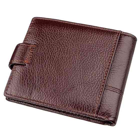 Гаманець горизонтальний чоловічий флотар шкіряний Коричневий (TAILIAN) Київ