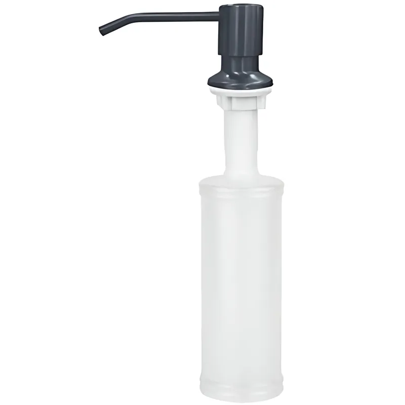 Дозатор для моющего средства врезной Zerix DIS-01.SUS NANO-BLACK 300 мл с нерж.ст.SUS304 (черный) (ZX5885) Киев - изображение 1