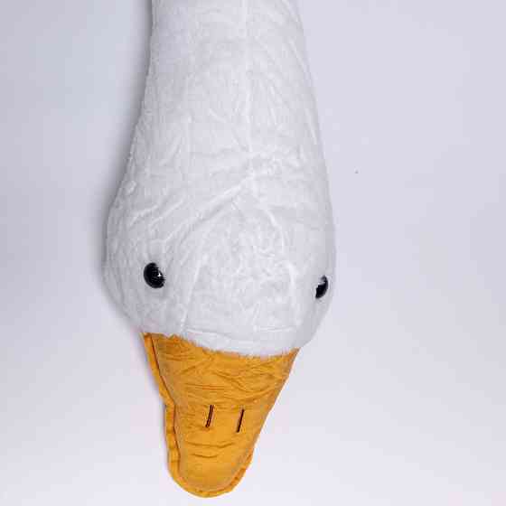 М'яка іграшка-подушка з пледом усередині Гусак-обіймусь 135 (см) іграшка плед 3 в 1 дитячий плюшевий плед Білий 520-6W Коломия