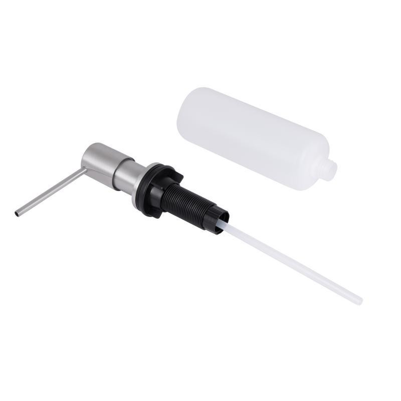 Дозатор для миючого засобу Lidz LK118 круглий Brushed Steel (LDLK118BRU46400) сатин Київ - фото 2