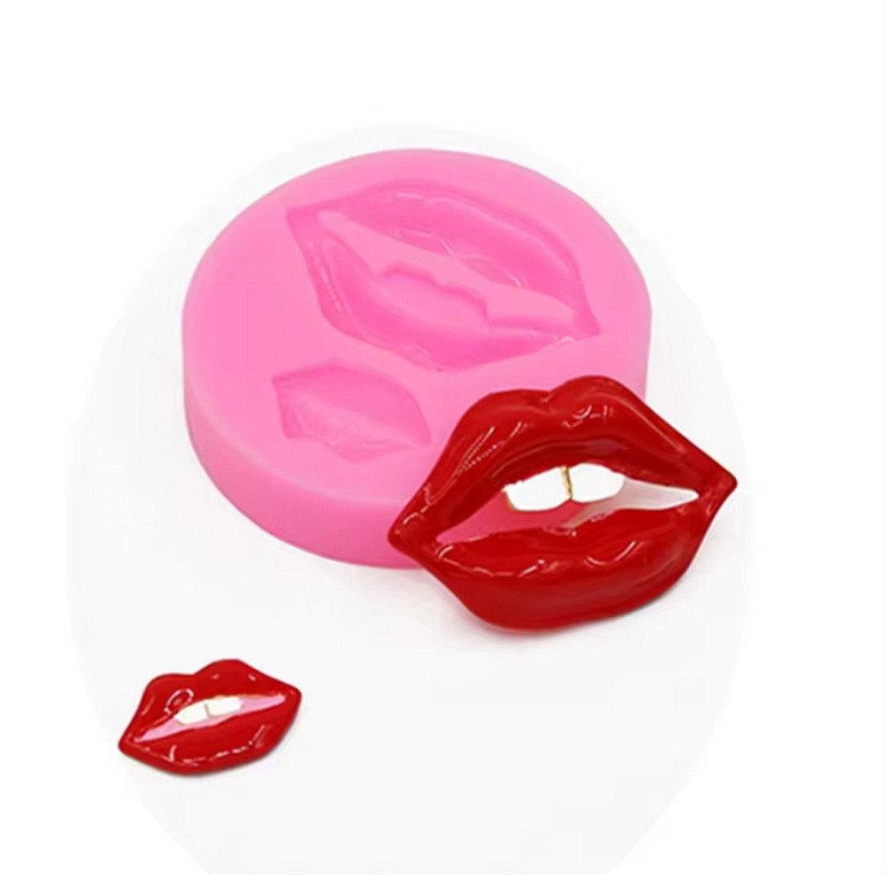 Молд силиконовый Губы 47 мм розовый Киев - изображение 5