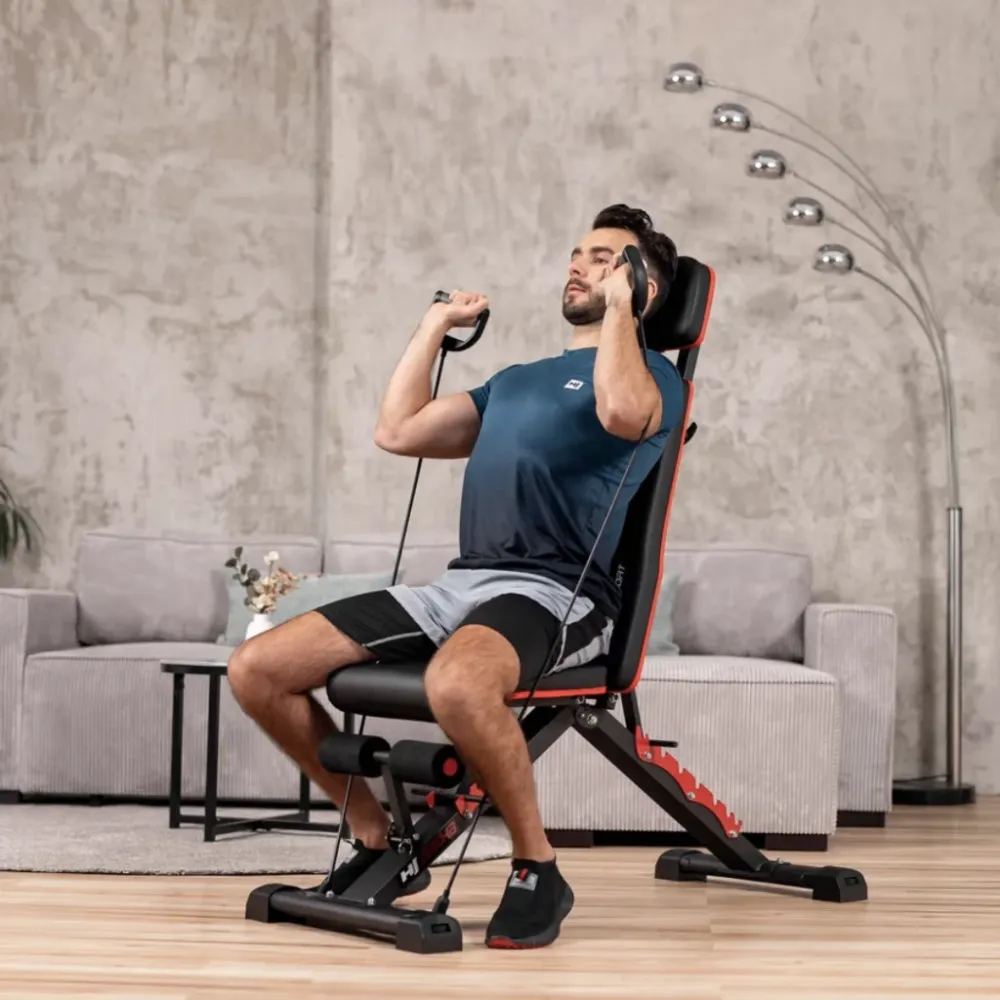 Лавка універсальна з еспандерами Hop-Sport HS-2080HB тренувальна Київ - фото 9