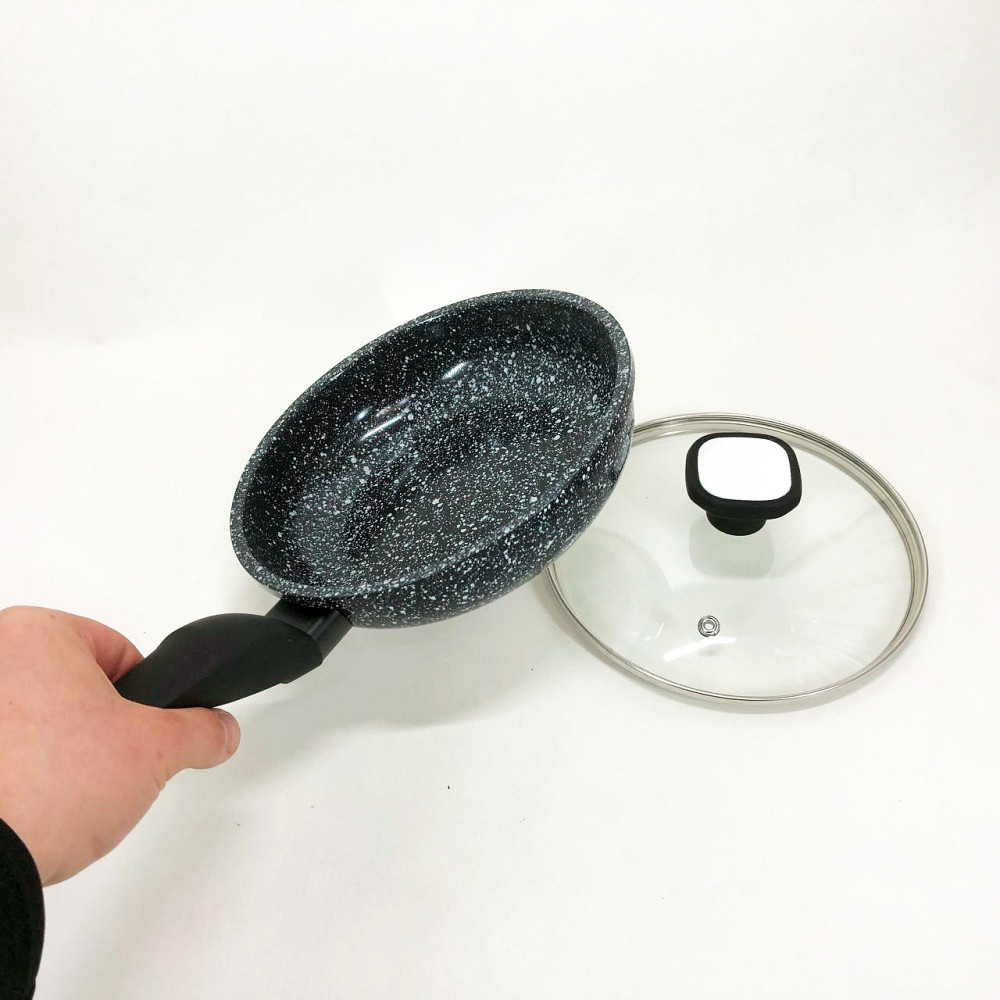 Алюминиевая кастрюля сковорода UNIQUE, Стальная воздушная сковорода для жарки без масла QM-35 Львов - изображение 3