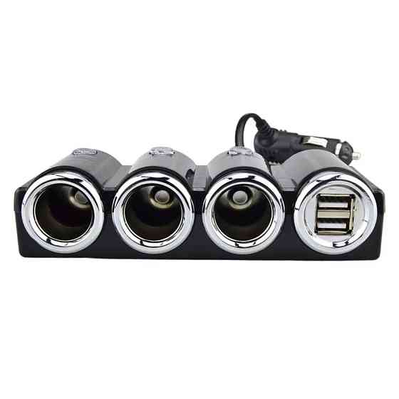 Автомобільний зарядний пристрій прикурювач 2хUSB,120W,CTC-611 SBR Київ