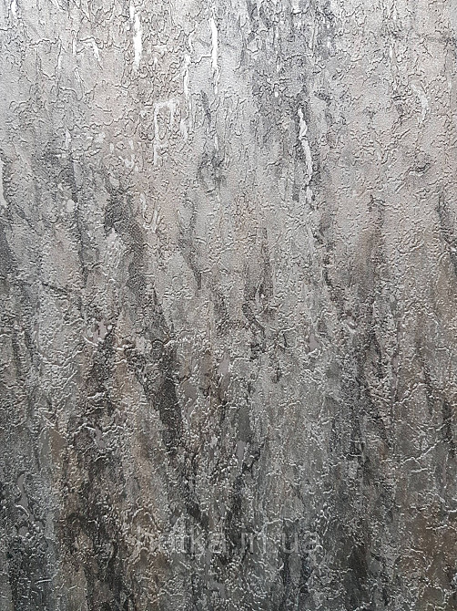 Шпалери вінілові на флізеліні гарячого тиснення DU&KA 1.06х10 вензель основа під штукатурку сірі коричневі Київ - фото 2