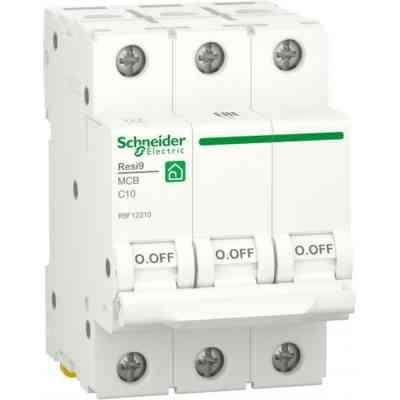 Автоматичний вимикач Schneider Electric RESI9 6kA 3P 10A C (R9F12310) Вінниця