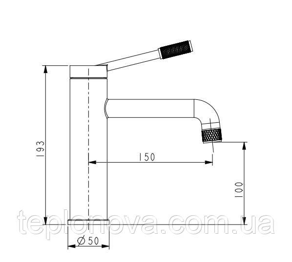 Змішувач для умивальника VENTA BI102MG Чернівці - фото 4