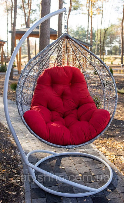 Підвісне крісло Кокон з подушкою Київ - фото 9
