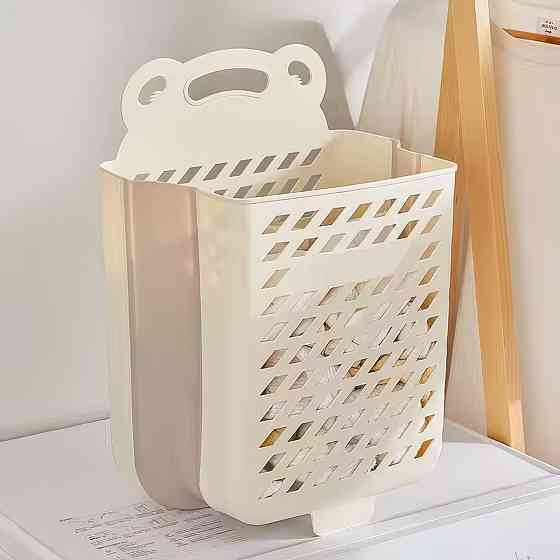 Пластиковий органайзер для зберігання білизни, складний підвісний кошик великого розміру, 48×34×48см, бежевий Кам'янець-Подільський