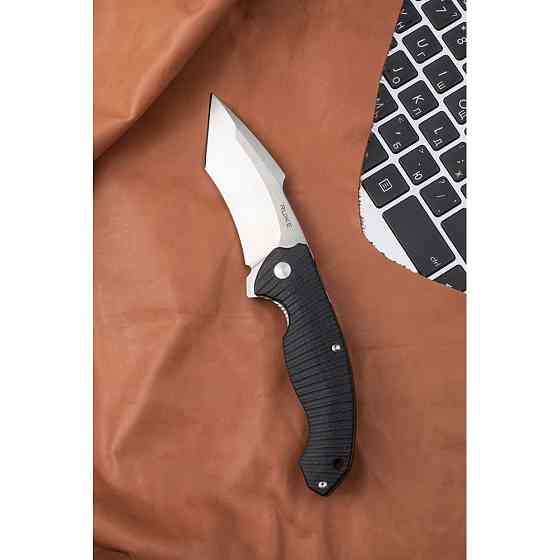 Ніж складаний туристичний Ruike P851-B, (8.9 см) 14C28N / G10 чорний Київ