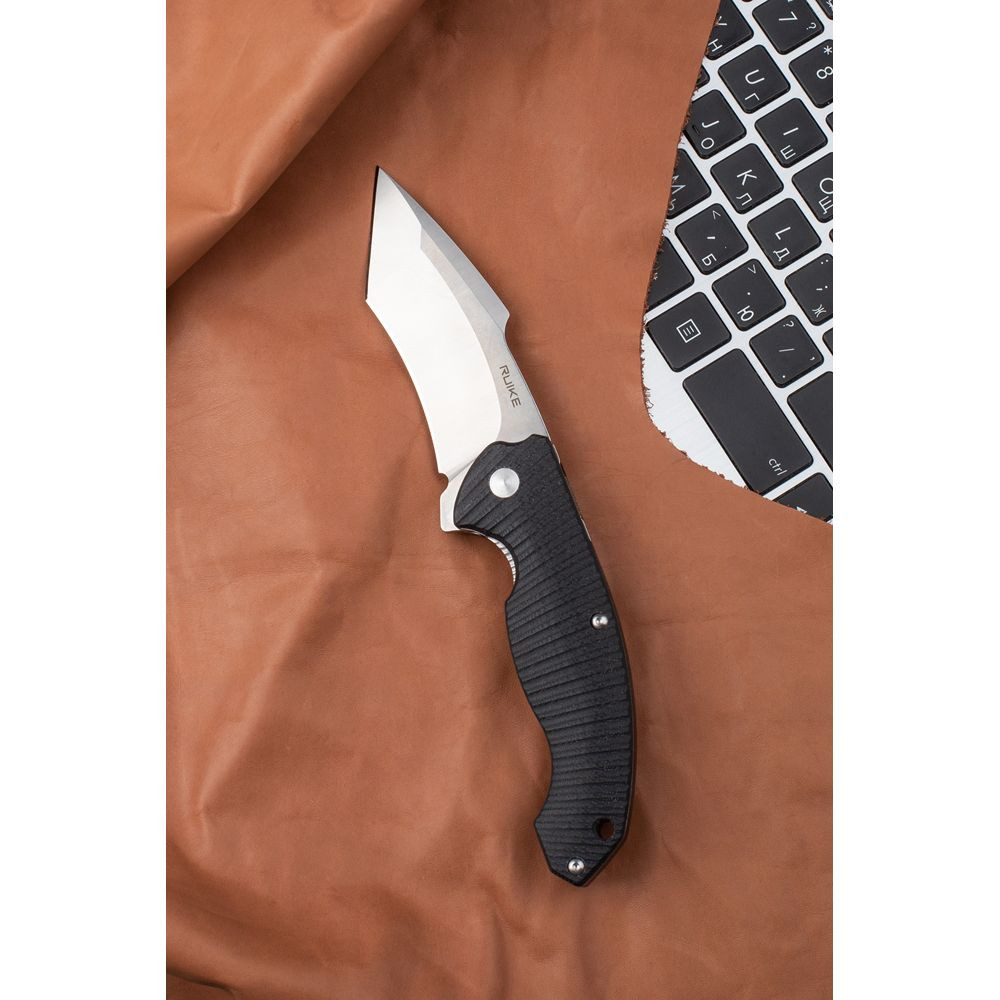 Ніж складаний туристичний Ruike P851-B, (8.9 см) 14C28N / G10 чорний Київ - фото 3