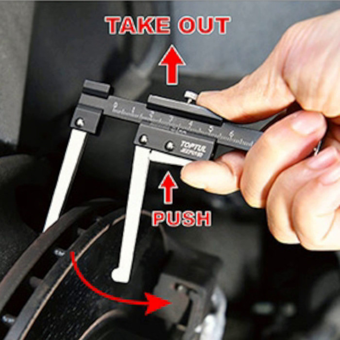 Штангенциркуль для тормозных дисков и глубины протектора шин 0-60мм Мукачево - изображение 2