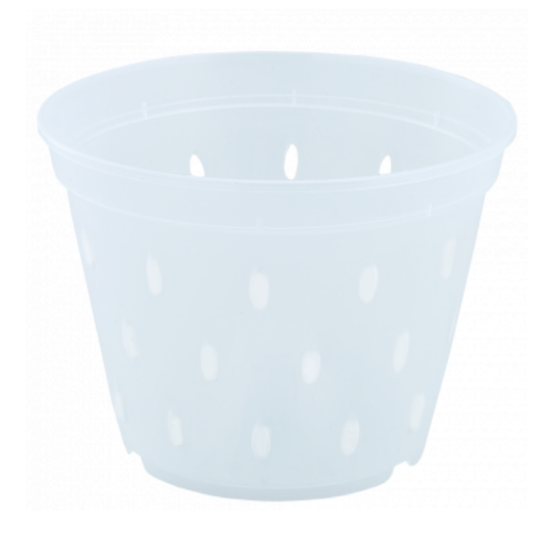 Вазон для орхідей дренажний 11*8см прозорий Алеана Житомир