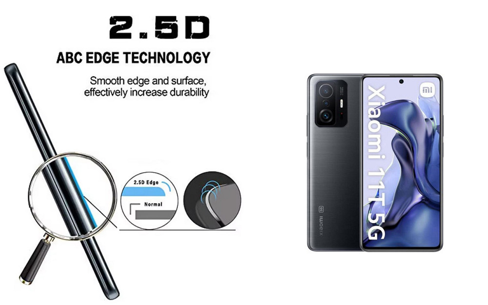 Захисне скло ArmorGlass для Xiaomi 11T, Xiaomi 11T Pro – стійке до подряпин та ударів Київ - фото 2