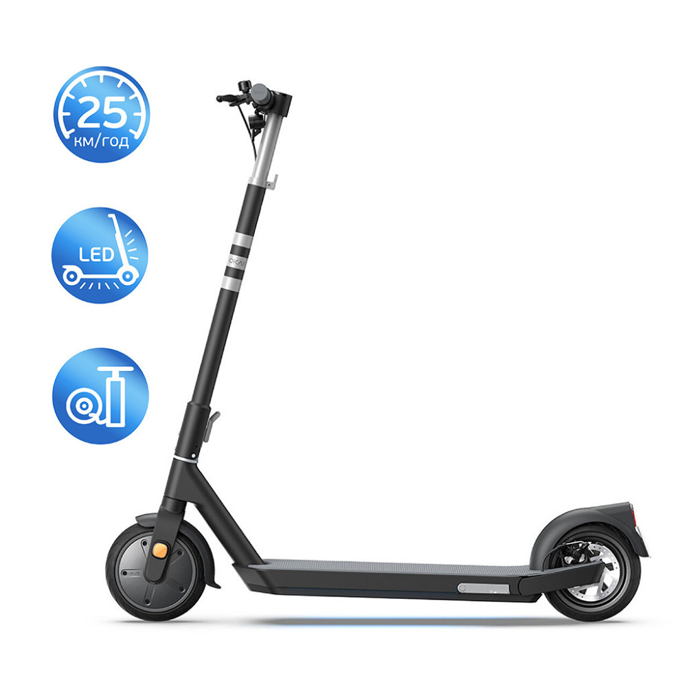 Електросамокат OKAI ES20-NEON Black 9", 300(600)W, 9.8Ah, 40km, 25km\h, 20%, NFC, App, 16kg Київ - фото 4