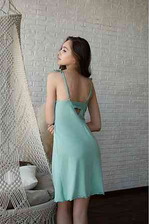 Ночная сорочка из хлопка Marsana 03-085 M, Черный, Вино, Смарагд Киев