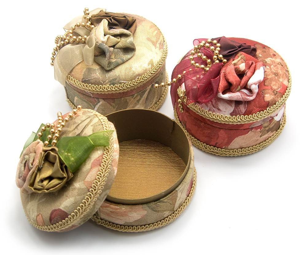 Скринька з тканини кругла Київ - фото 1