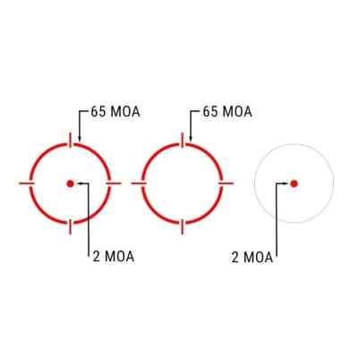 Коліматорний приціл Holosun HS510С точка 2 MOA + коло 65 МОА (Red) (HS510C) Вінниця
