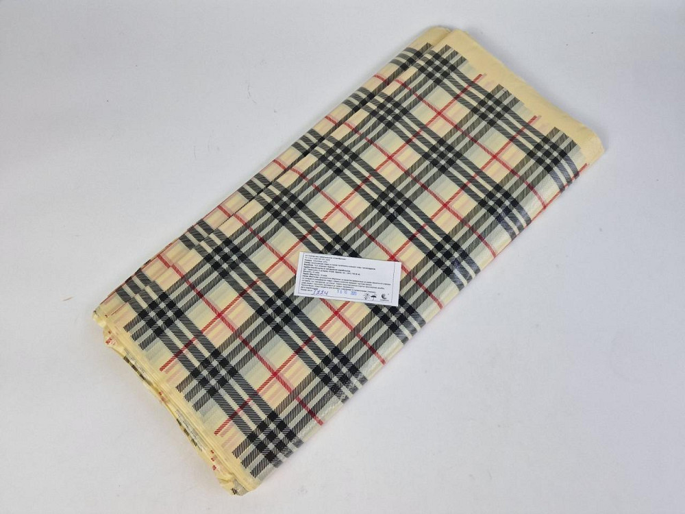 Скатерка (105x200 КЛЕТКА БЕЖЕВАЯ (25 шт) Харьков - изображение 1