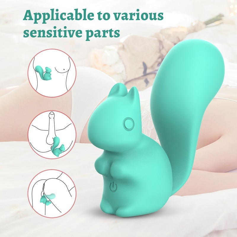 Мини-вибратор клиторальный Every Night Toys Debbie в форме белочки белый, 10 режимов вибрации Sex Aura Киев - изображение 3